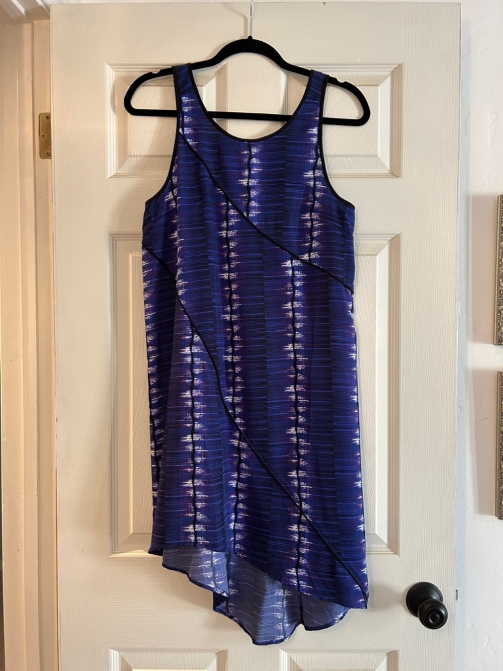 W118 by Walter Baker Blue & Purple High-Low Sleeveless Dress